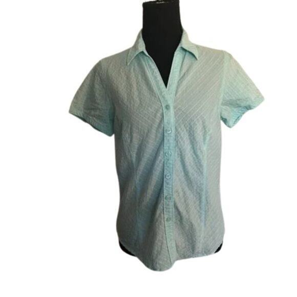 Columbia Women's Short Sleeve Button Down Top - Size Small - Picture 1 of 9